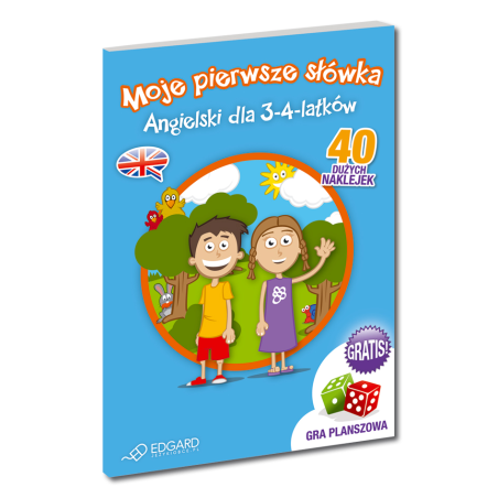 Moje pierwsze słówka Angielski dla 3-4-latków (Książeczka z naklejkami)