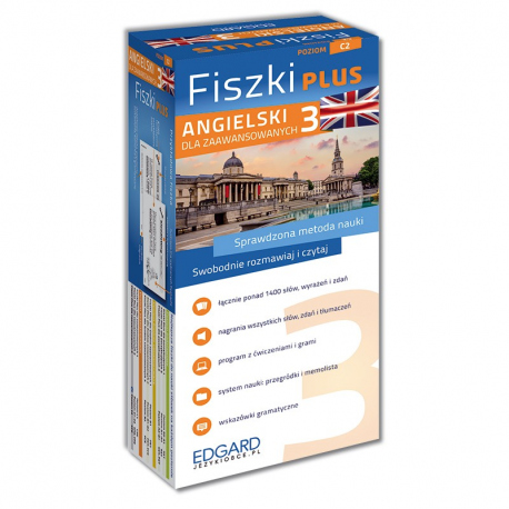 Angielski. Fiszki PLUS dla zaawansowanych 3 (600 fiszek + program i nagrania do pobrania + kolorowe przegródki + etui) Angielski. Fiszki PLUS dla zaawansowanych 3 (600 fiszek + program i nagrania do pobrania + kolorowe przegródki + etui)