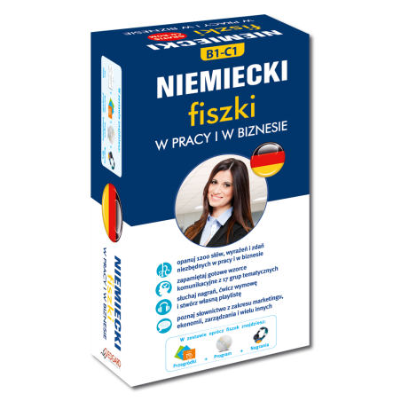 Niemiecki fiszki W pracy i w biznesie +CD  (600 fiszek + CD-ROM z programem i nagraniami MP3 + Kolorowe przegródki)