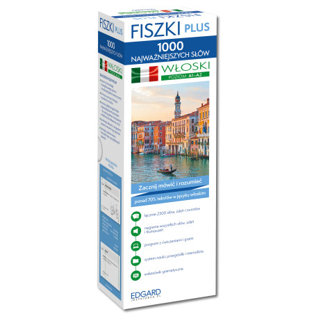 Włoski Fiszki PLUS 1000 najważniejszych słów