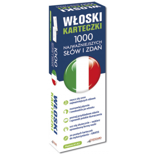 Włoski Karteczki 1000 najważniejszych słów i...