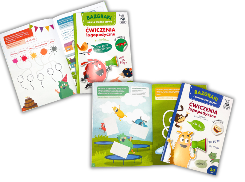 Bazgraki logopedyczne – ćwiczenia mowy i artykulacji dla dzieci
