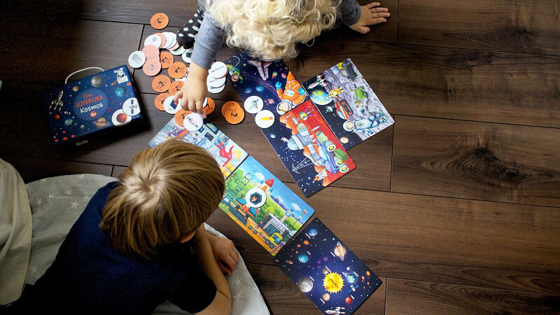 Loteryjka. Kosmos (4+) - gra dla dzieci o kosmosie, zabawka kosmos dla dzieci