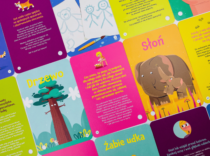 Ćwiczenia mindfulness dla dzieci z kartami edukacyjnymi