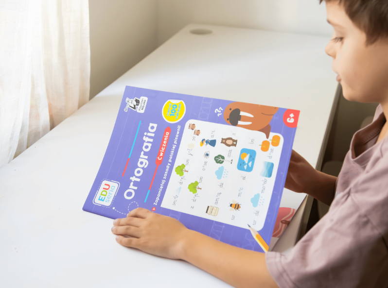 EDUseria. Ortografia. Ćwiczenia - książka do nauki ortografii dla dzieci 6+