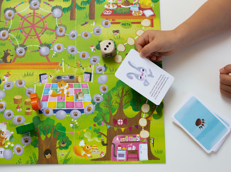 Leśny bal - gra logopedyczna łącząca ruch z gimnastyką buzi i języka