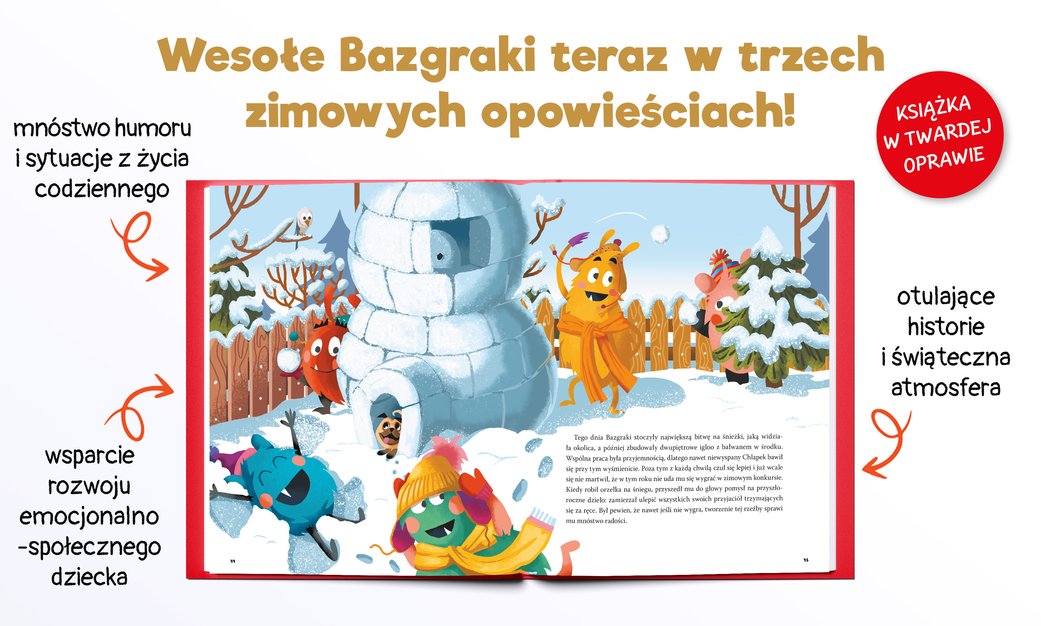 Środek książki Święta u Bazgraków. Zimowe opowieści