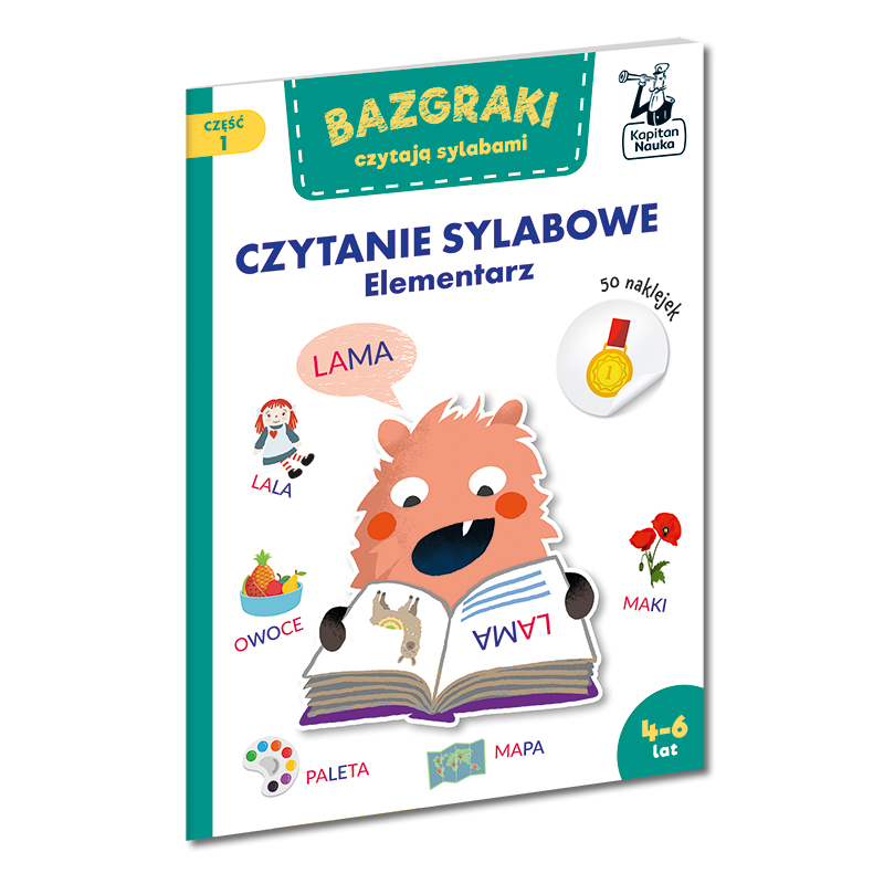 Bazgraki czytają sylabami. Elementarz