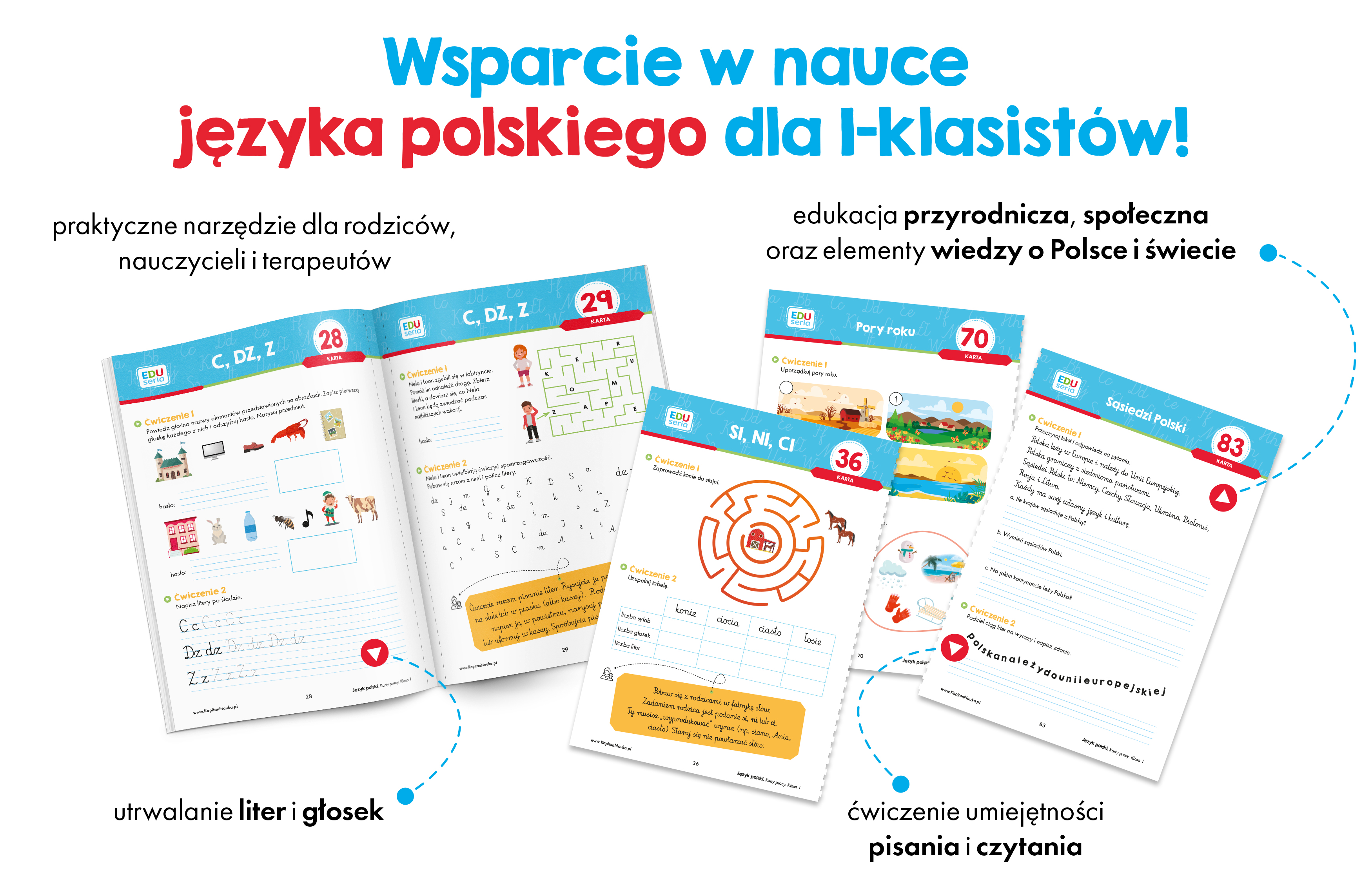 Wizualizacja EDUseria. Język polski. Karty pracy. Klasa 1 