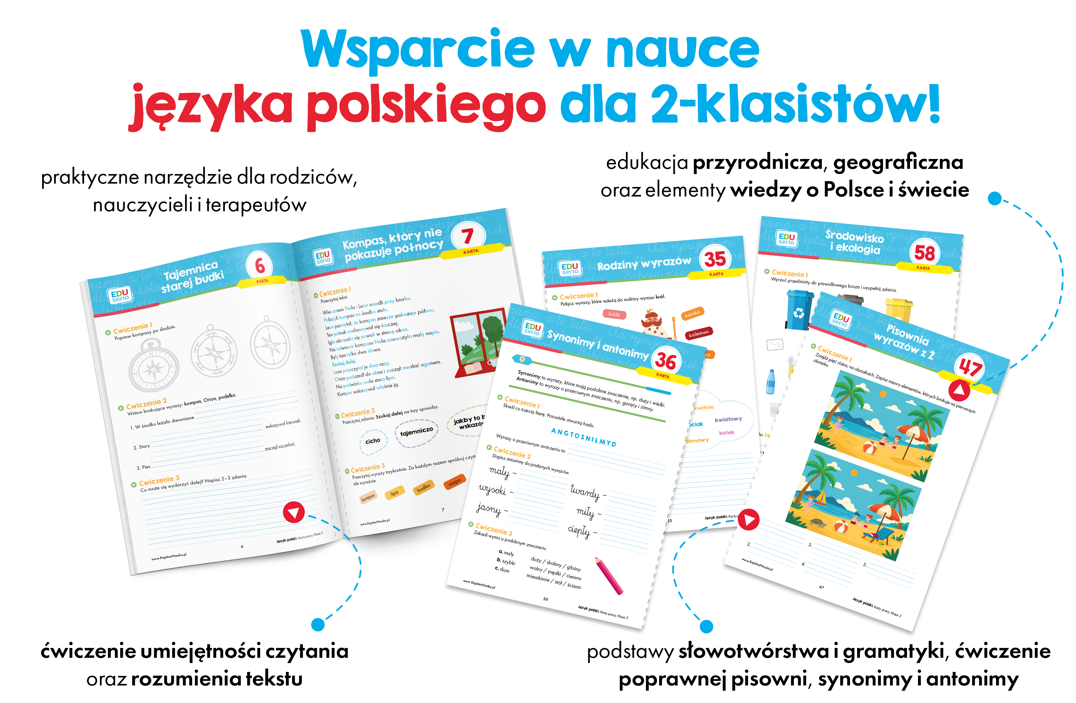 Środek EDUseria. Język polski. Karty pracy. Klasa 2
