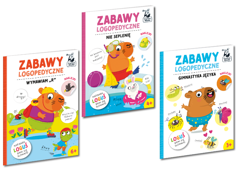Książki z serii Loguś marki Kapitan Nauka