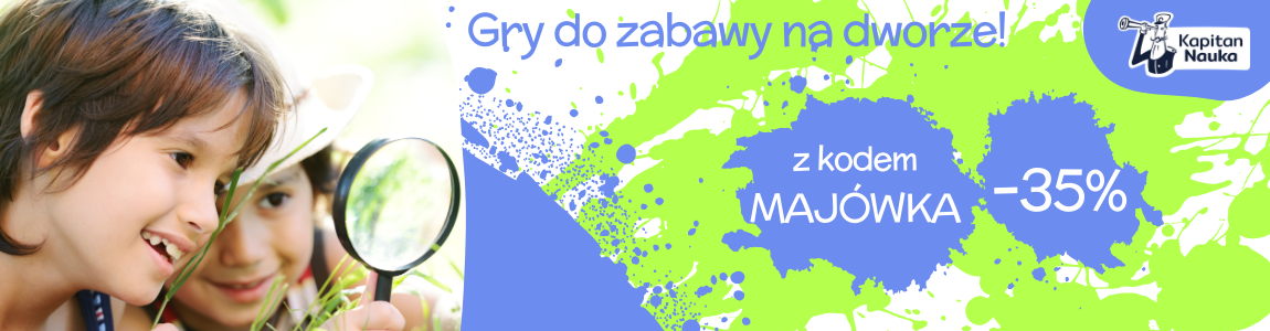 Promocje na gry do zabawy na dworze Kapitan Nauka