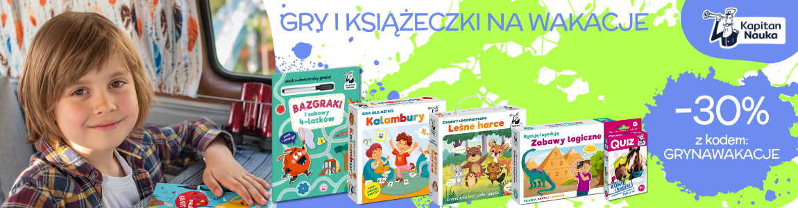 Gry i książeczki na wakacje dla dzieci Kapitan Nauka