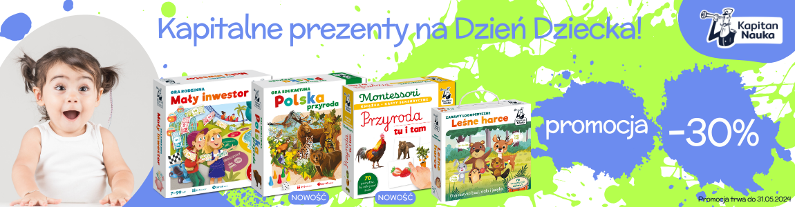 Prezenty na Dzień Dziecka Kapitan Nauka Promocja 30%