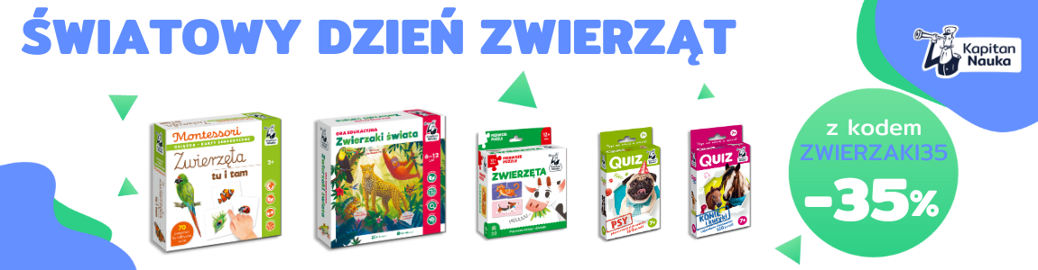 Światowy Dzień Zwierząt Kapitan Nauka Promocja 35%