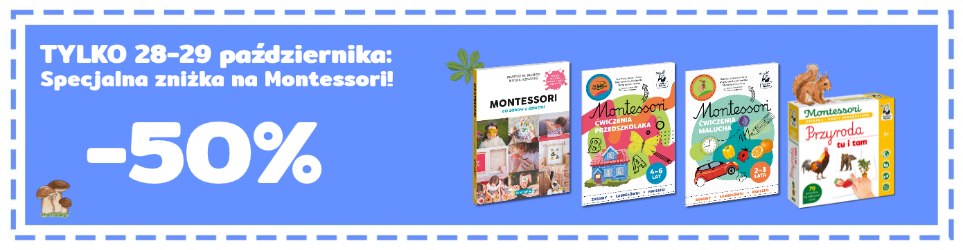 Wyprzedaż książek Montessori Kapitan Nauka