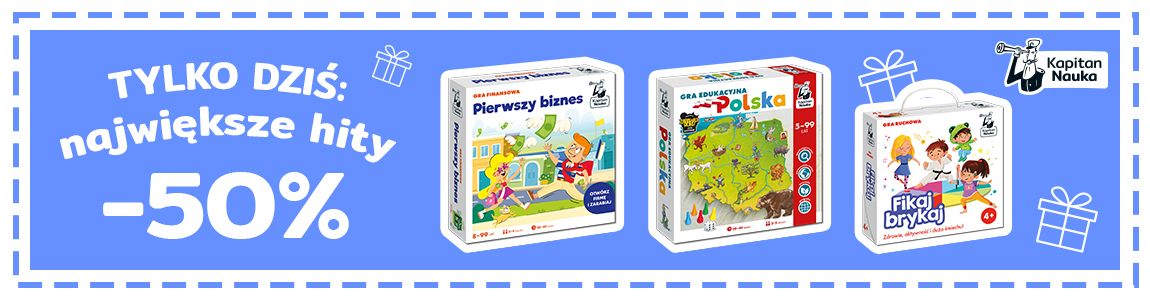 Bestsellery największe hity 50% taniej tylko 15.05.2026 Gry Pierwszy biznes, Polska, Fikaj brykaj 