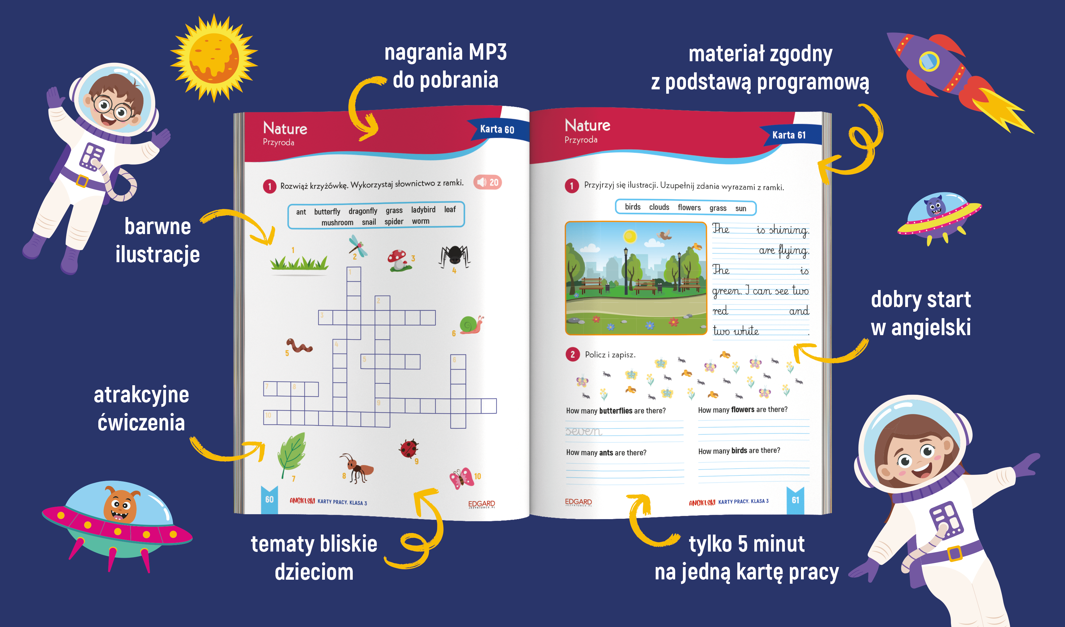 Montessori. Karty sensoryczne. Zwierzęta  2+ | Dotknij i poczuj - wypukłe elementy!