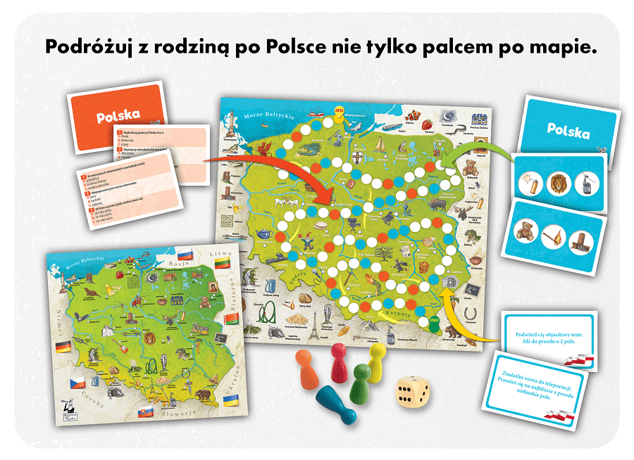 Gra edukacyjna. Polska. Edycja specjalna - gra quizowa; spostrzegawczość; pamięć