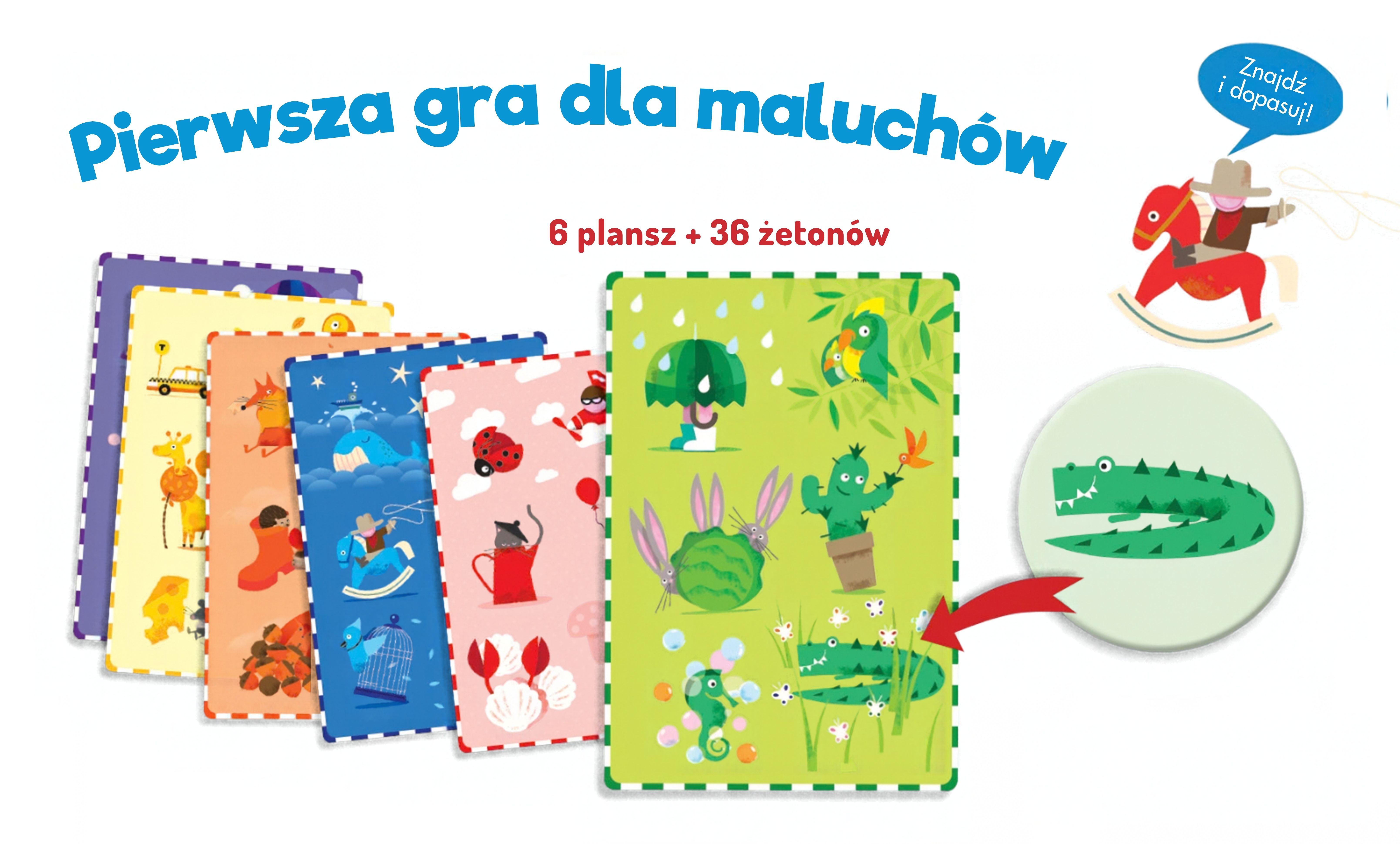 Gra dla dwulatka Znajdź i dopasuj. Kolory - Kapitan Nauka