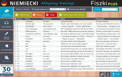 Niemiecki Fiszki PLUS dla początkujących 3 - ćwiczenie 1