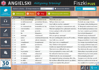 Angielski Fiszki PLUS dla początkujących 3 - ćwiczenie 2