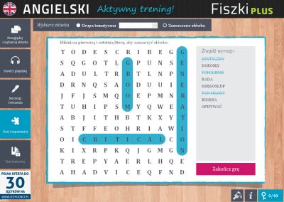 Angielski Fiszki PLUS dla średnio zaawansowanych 1  - ćwiczenie 3