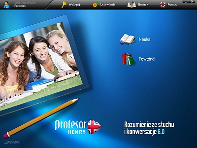 Profesor Henry 6.0 Rozumienie ze słuchu i Konwersacje - panel