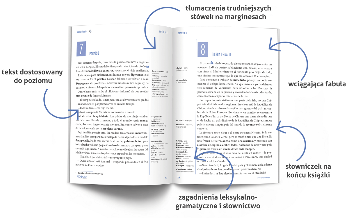 Hiszpański. Mundo Perdido - Powieść dla młodzieży do nauki języka hiszpańskiego