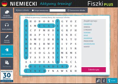 Niemiecki Fiszki PLUS dla średnio zaawansowanych 1  - ćwiczenie 3