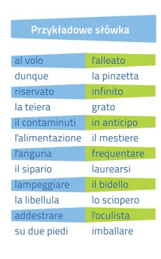 Włoski Fiszki PLUS dla średnio zaawansowanych 1 - kurs języka włoskiego