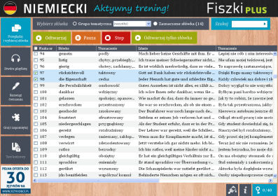 Niemiecki Fiszki PLUS dla średnio zaawansowanych 3  - ćwiczenie 1