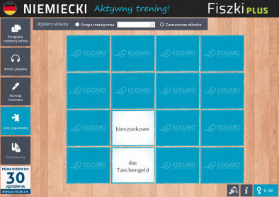 Niemiecki Fiszki PLUS dla średnio zaawansowanych 3  - ćwiczenie 3