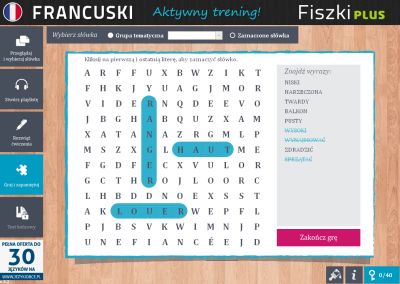 Francuski Fiszki PLUS dla początkujących 2 - ćwiczenie 3