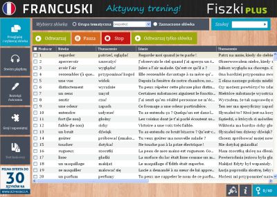 Francuski Fiszki PLUS dla początkujących 3 - lekcje