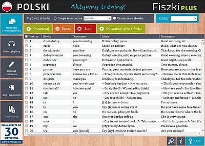Fiszki PLUS Polish for foreigners - lekcje