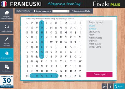 Francuski Fiszki PLUS dla średnio zaawansowanych 3 - ćwiczenie 1