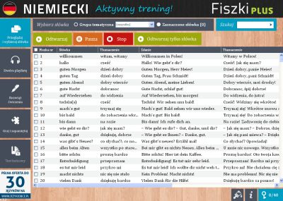 Niemiecki Fiszki PLUS Zwroty konwersacyjne dla początkujących - zadania