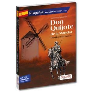 Okładka książki Hiszpański. Don Quijote de la Mancha. Don Kichot z La Manchy. Adaptacja z ćwiczeniami