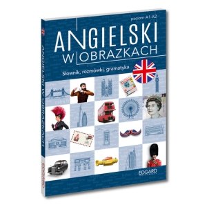 Okładka książki Angielski w obrazkach. Słówka, rozmówki, gramatyka