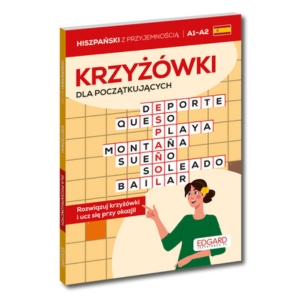 Okładka książki Hiszpański Krzyżówki dla początkujących A1–A2