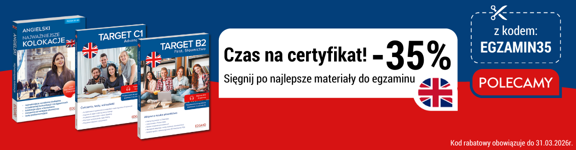 Najlepsze materiały do egzaminów językowych Rabat 35% z kodem EGZAMIN35 Sklep JęzykiObce.pl