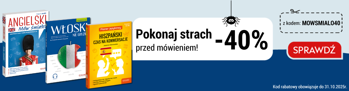 Książki językowe 40% taniej Pokonaj strach przed mówieniem Języki Obce