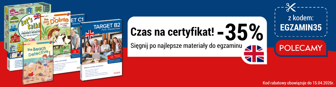 Najlepsze materiały do egzaminów językowych Rabat 35% z kodem EGZAMIN35 Sklep JęzykiObce.pl