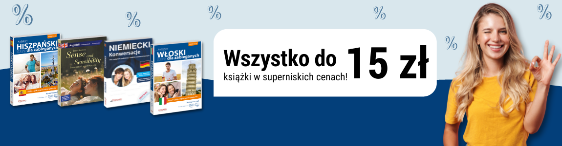 Wszystko do 15 zł Ksiązki do nauki języków obcych