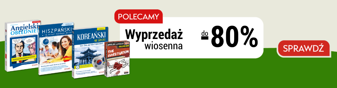 Wiosenna wyprzedaż w sklepie JęzykiObce.pl Książki do nauki języków obcych