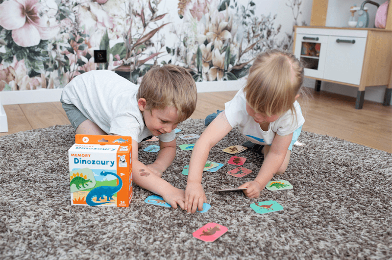 Memory dinozaury - gra dla dzieci