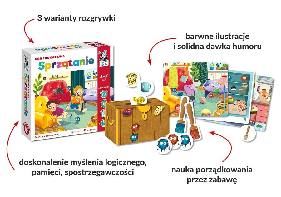 Sprzatanie Gra Edukacyjna 3 7 Lat Gra Dla Dzieci